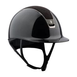 Samshield 2.0 Shadowglossy Riding Helmet Alcantara Metal Eclipse Blazon Black