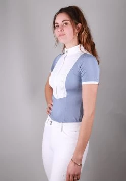 Samshield Competition Shirt Short Sleeves Ladies Sixtine Light Blue Glitter