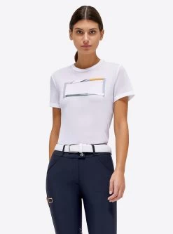 RG T-shirt Mesh Short Sleeves Ladies White 8 RG T-shirt Mesh Short Sleeves Ladies White -Sports - Equestrian TSW004 CT003 0001 1main