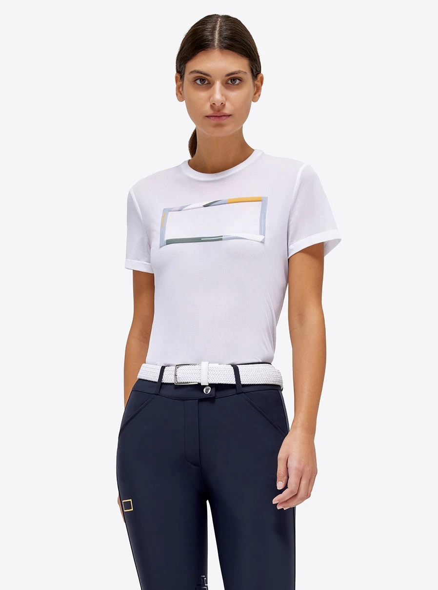 RG T-shirt Mesh Short Sleeves Ladies White 3 RG T-shirt Mesh Short Sleeves Ladies White - Image 3