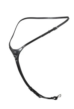 TRUST Verona Yoke Breastplate Silver Buckles Black