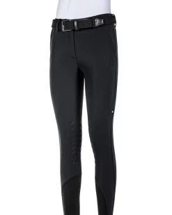 Equiline Winter Riding Breeches Ladies Knee Grip Wrendak Black