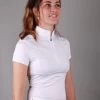Equiline Competition Shirt Short Sleeves Ladies Cellac White