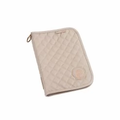 Eskadron Platinum Collection Folder For Equine Passport Faux Leather Tan Taupe