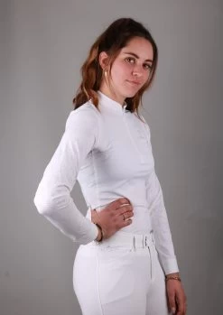 Samshield Long Sleeve Competition Shirt Ladies Louison White -Sports - Equestrian louisonhrc2