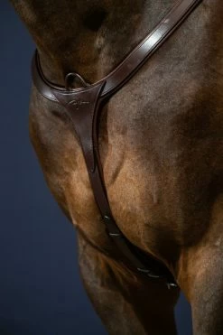Dyon New English Collection Breastplate Long Bridge Brown -Sports - Equestrian ne06c