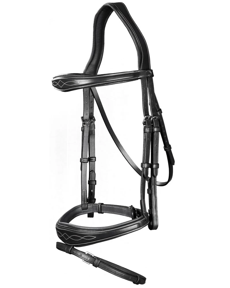 Dyon US Jumping Hoofdstel Anatomisch Gecombineerde Neusriem Zwart 1 Dyon US Jumping Hoofdstel Anatomisch Gecombineerde Neusriem Zwart