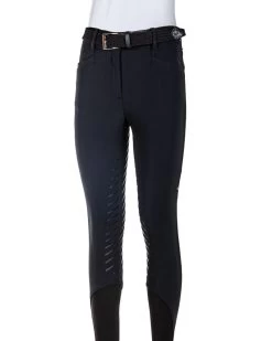 Equiline Winter Riding Breeches Ladies Full Grip Wadellef Navy