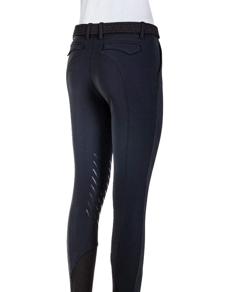 Equiline Winter Riding Breeches Ladies Knee Grip Wrendak Navy 2 Equiline Winter Riding Breeches Ladies Knee Grip Wrendak Navy - Image 2