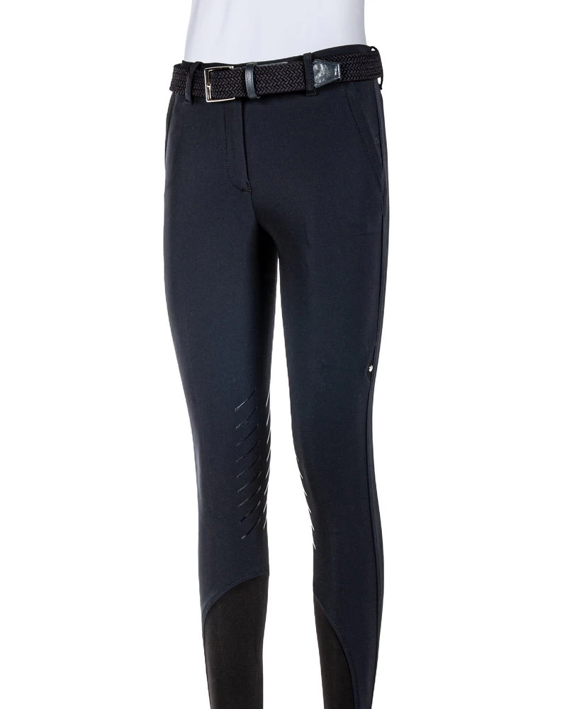 Equiline Winter Riding Breeches Ladies Knee Grip Wrendak Navy 1 Equiline Winter Riding Breeches Ladies Knee Grip Wrendak Navy